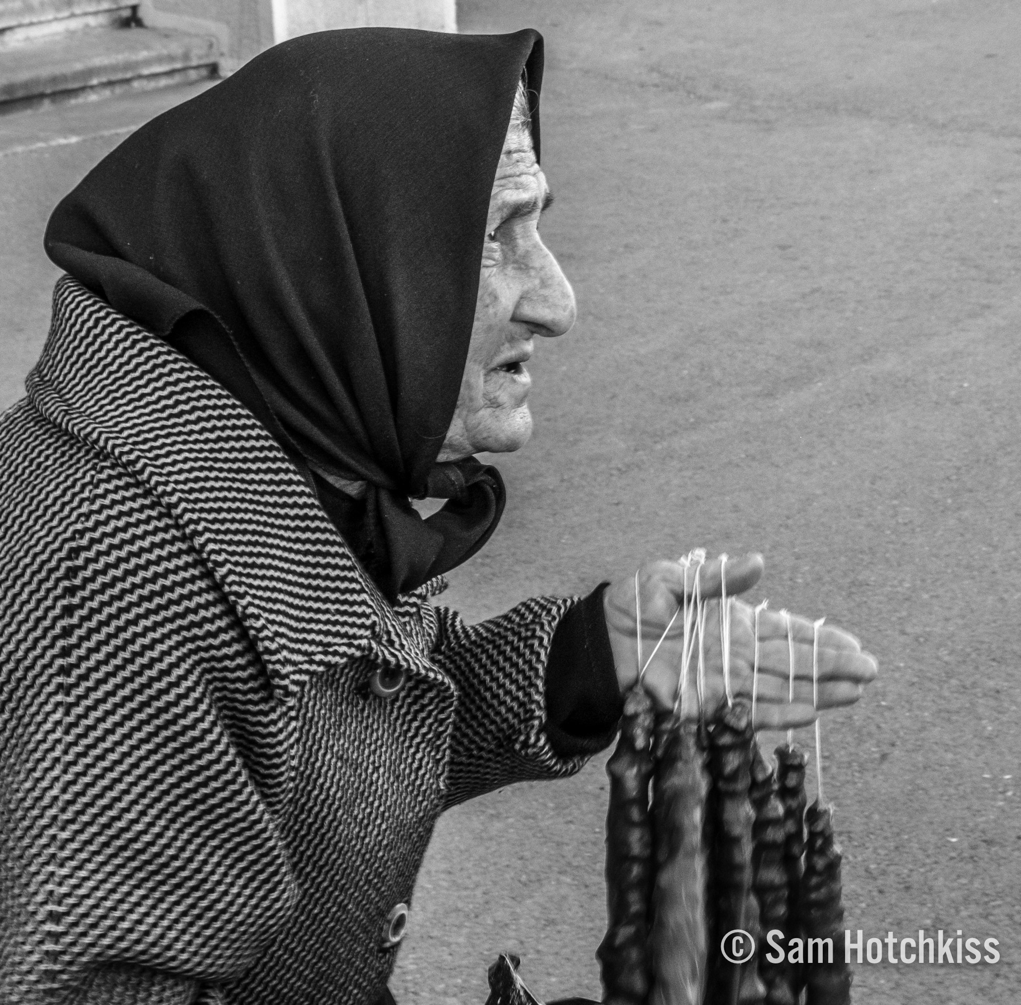 Woman Selling Churchkhela